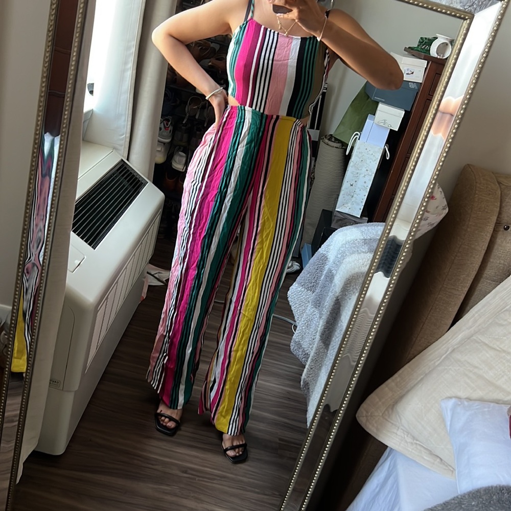 Express cut out multicolor jumpsuit